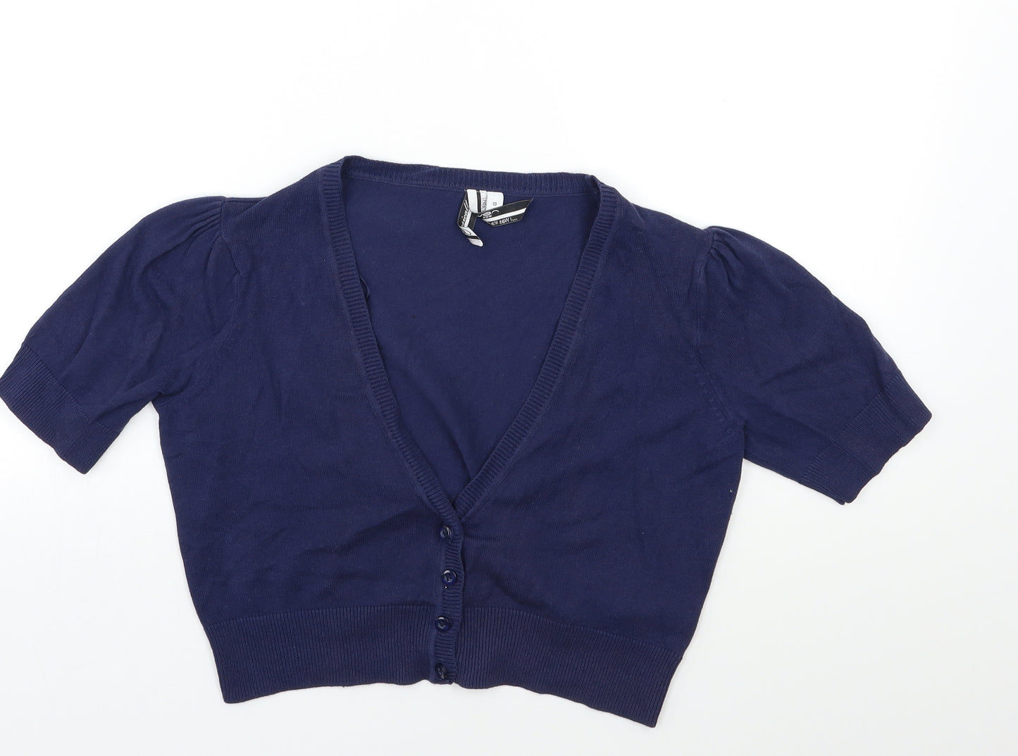 New Look Womens Blue  Knit Cardigan Jumper Size 10