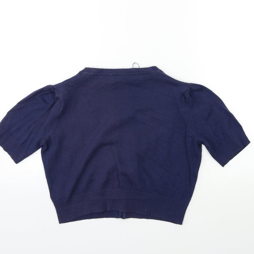 New Look Womens Blue  Knit Cardigan Jumper Size 10