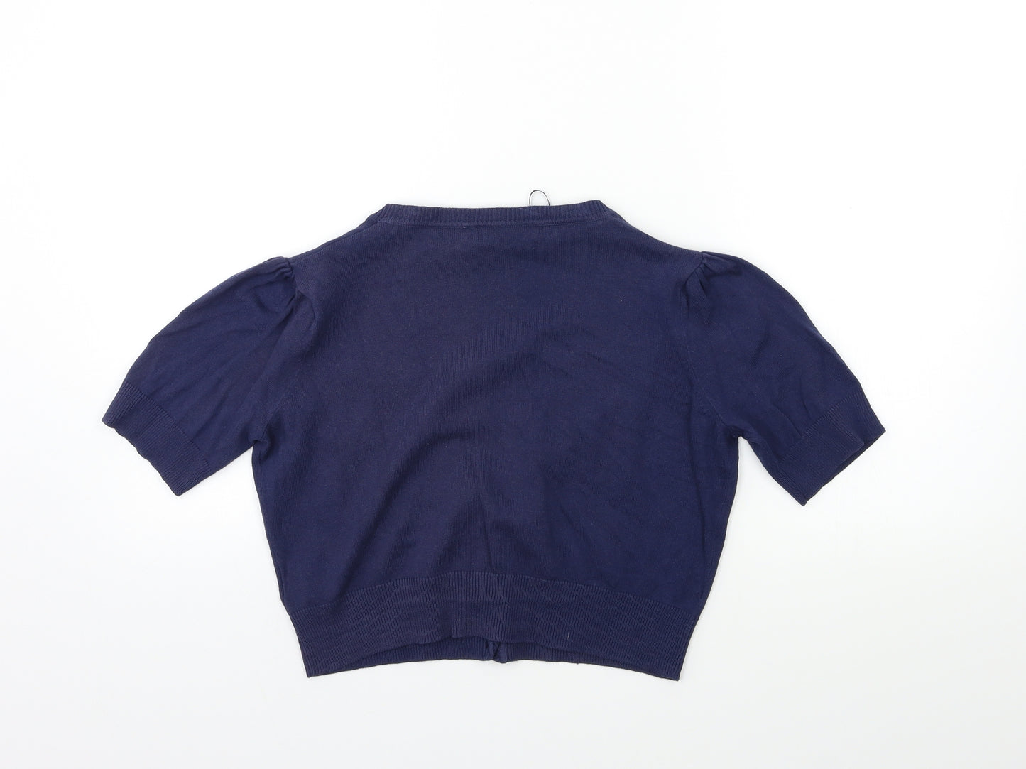 New Look Womens Blue  Knit Cardigan Jumper Size 10