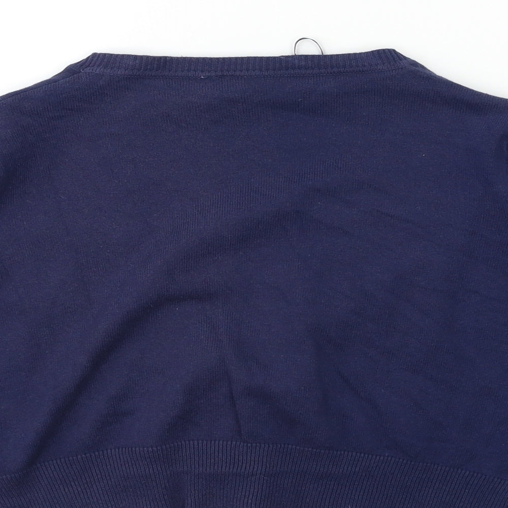 New Look Womens Blue  Knit Cardigan Jumper Size 10