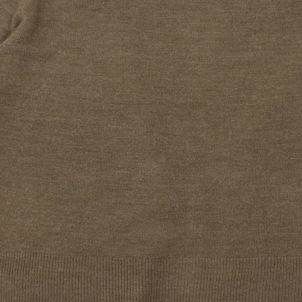 TU Womens Brown  Knit Cardigan Jumper Size 14
