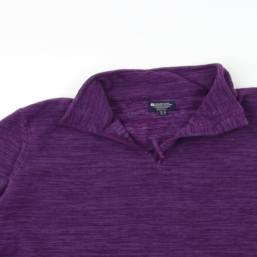 Mountain Warehouse Womens Purple  Fleece Jacket  Size 20