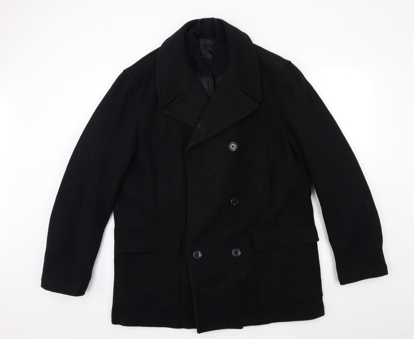 Preworn Mens Black   Jacket Coat Size L