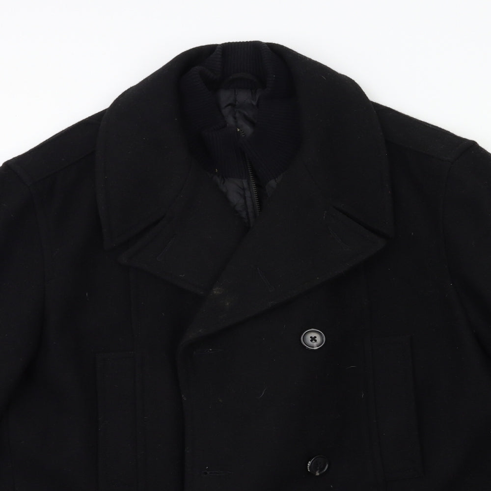 Preworn Mens Black   Jacket Coat Size L