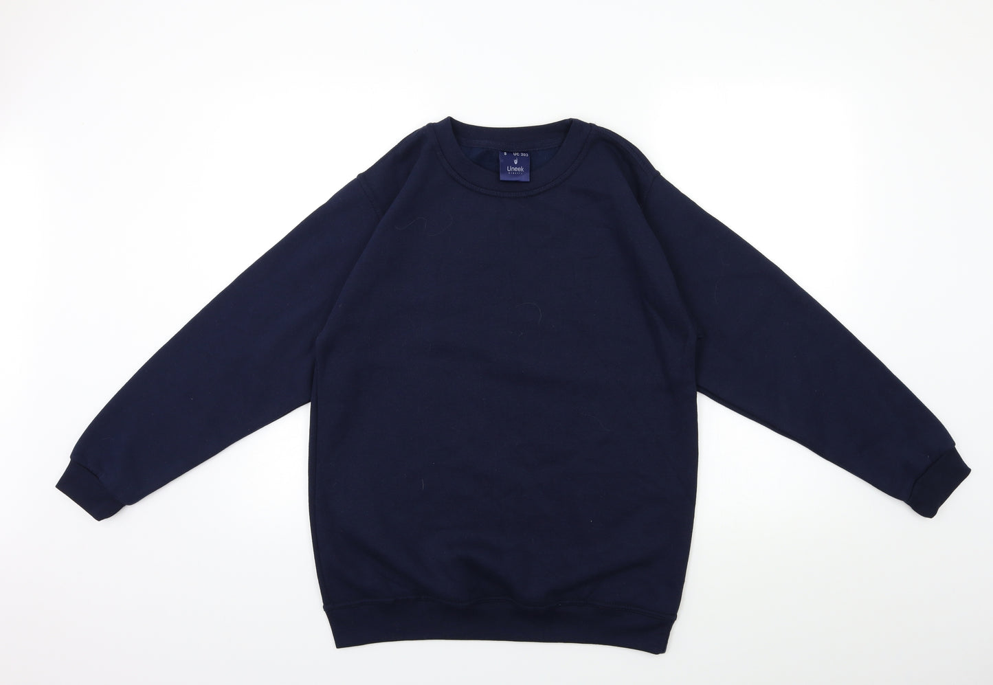 Uneek Womens Blue   Pullover Sweatshirt Size S