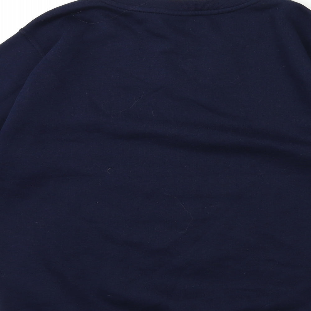 Uneek Womens Blue   Pullover Sweatshirt Size S