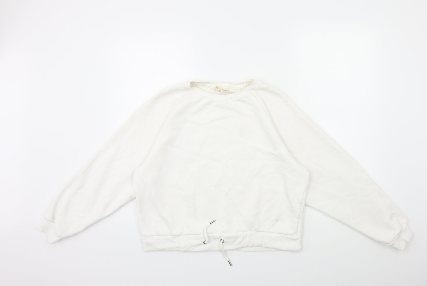 Primark Womens White   Pullover Sweatshirt Size 10