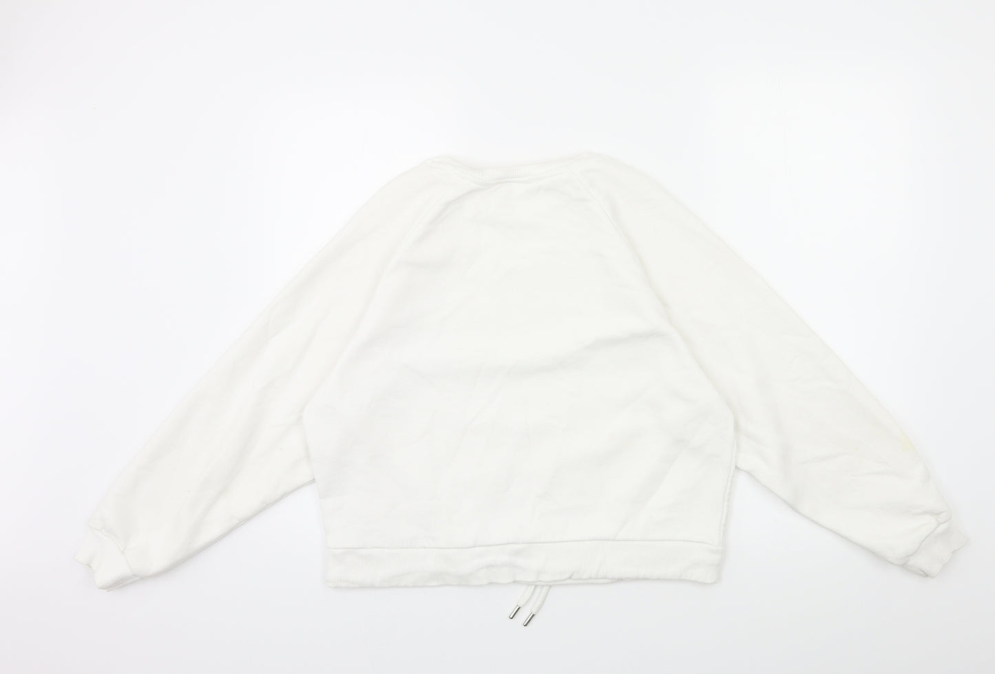 Primark Womens White   Pullover Sweatshirt Size 10