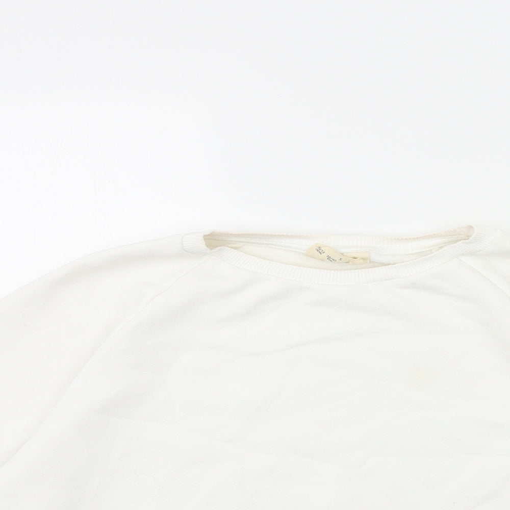 Primark Womens White   Pullover Sweatshirt Size 10