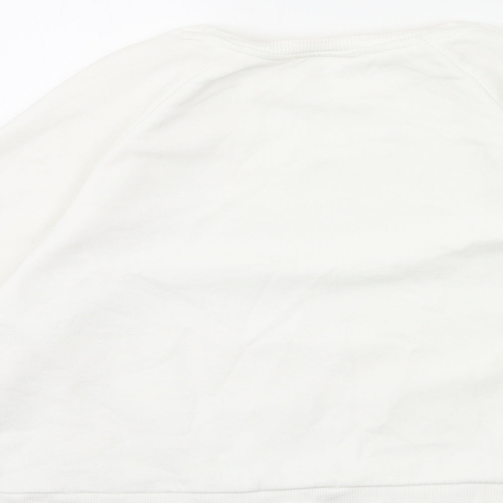 Primark Womens White   Pullover Sweatshirt Size 10