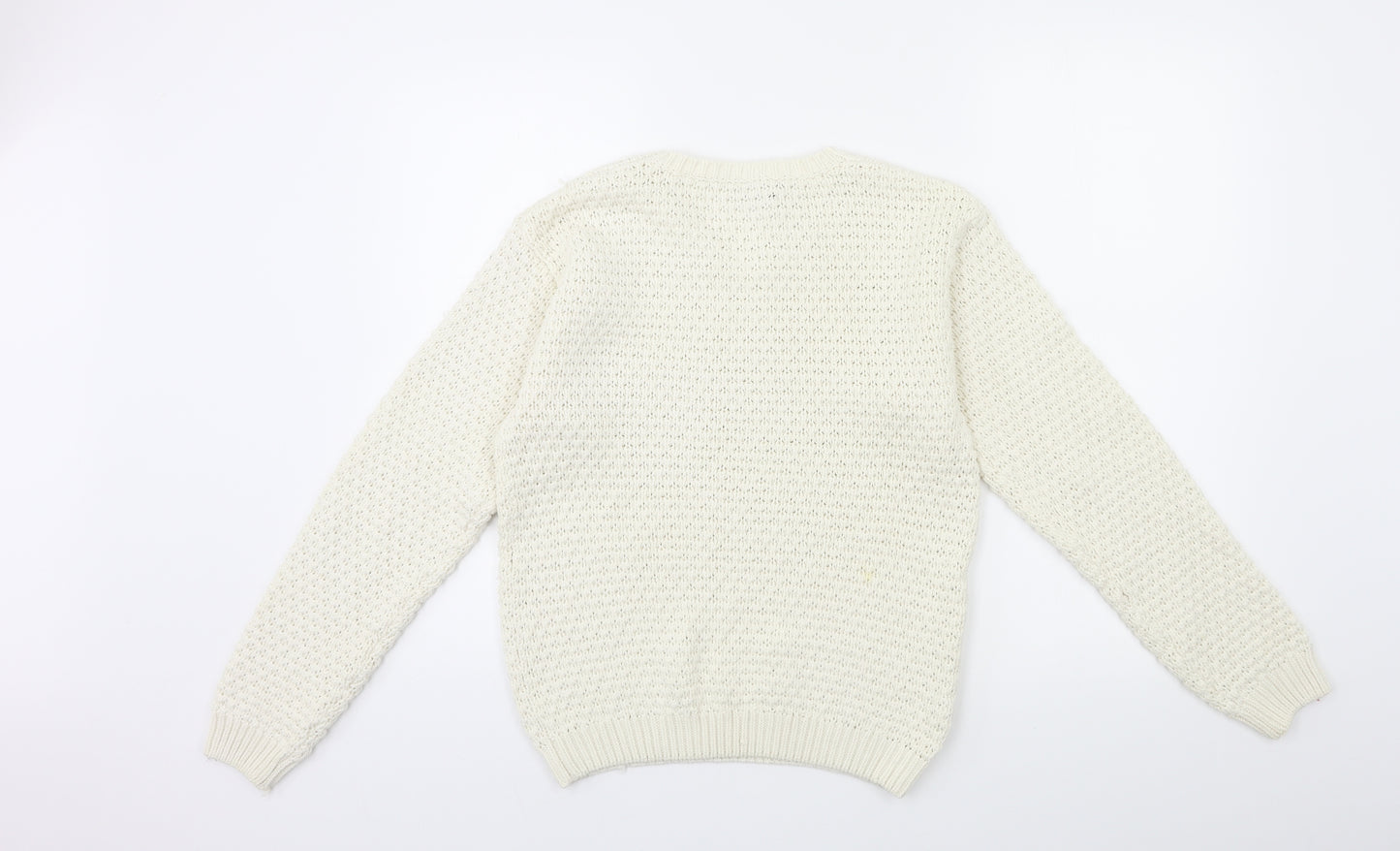 Candy Couture Womens Beige  Knit Pullover Jumper Size 16