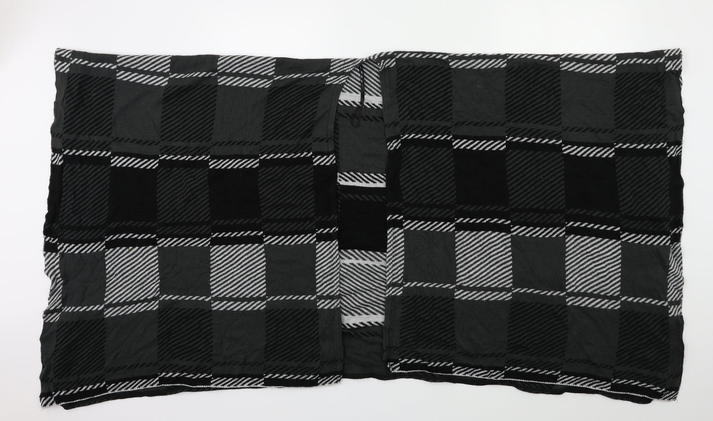 QED London Womens Grey Check   Shawl/Wrap