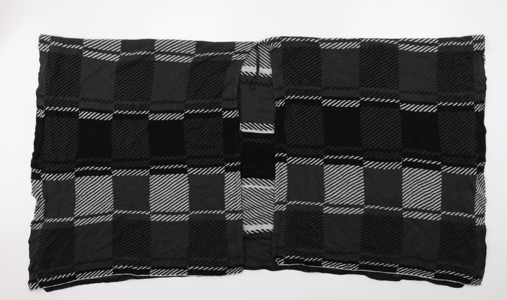 QED London Womens Grey Check   Shawl/Wrap
