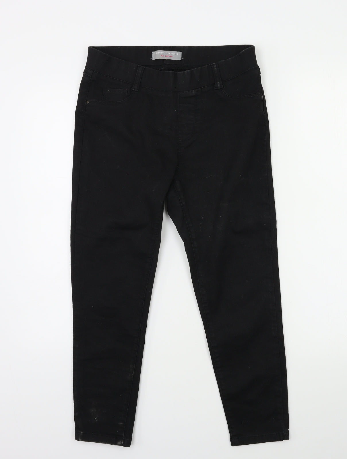 Dorothy Perkins Womens Black  Denim Cropped Jeans Size 8 L22 in