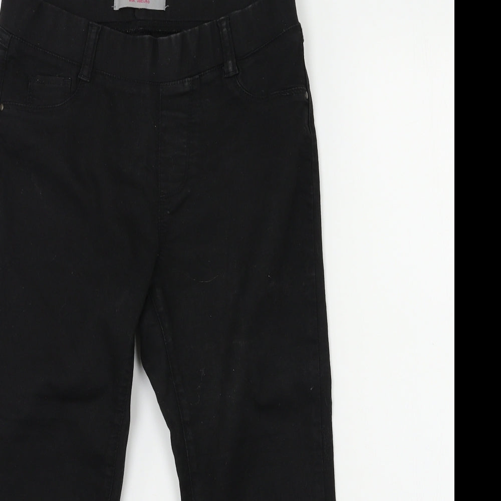 Dorothy Perkins Womens Black  Denim Cropped Jeans Size 8 L22 in