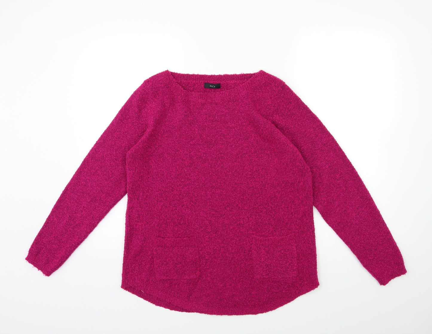 M&Co Womens Pink  Knit Pullover Jumper Size 14