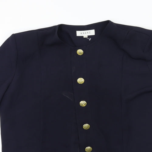 AXENT Womens Blue   Jacket Blazer Size 14