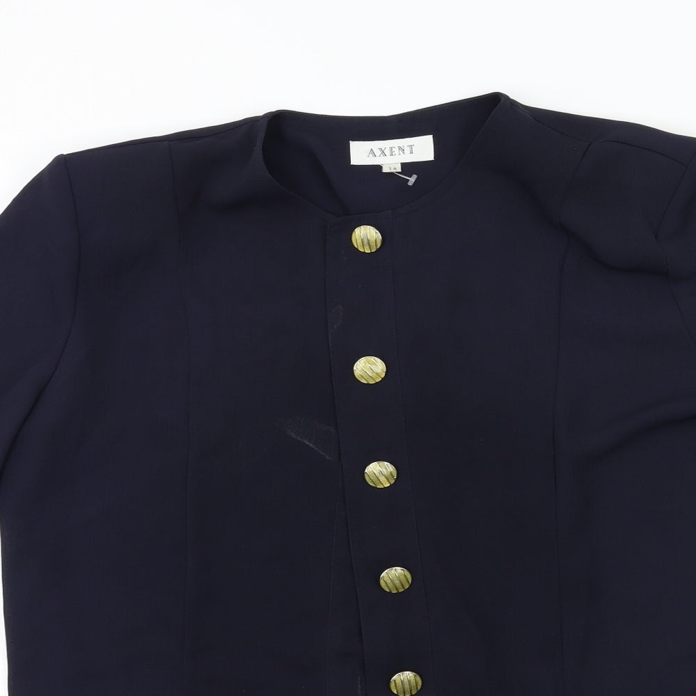AXENT Womens Blue   Jacket Blazer Size 14