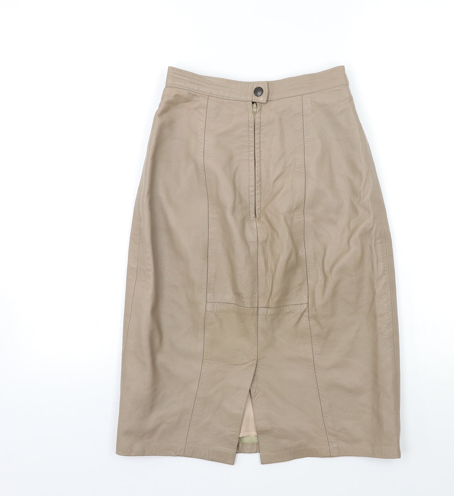Preworn Womens Beige   A-Line Skirt Size 23 in