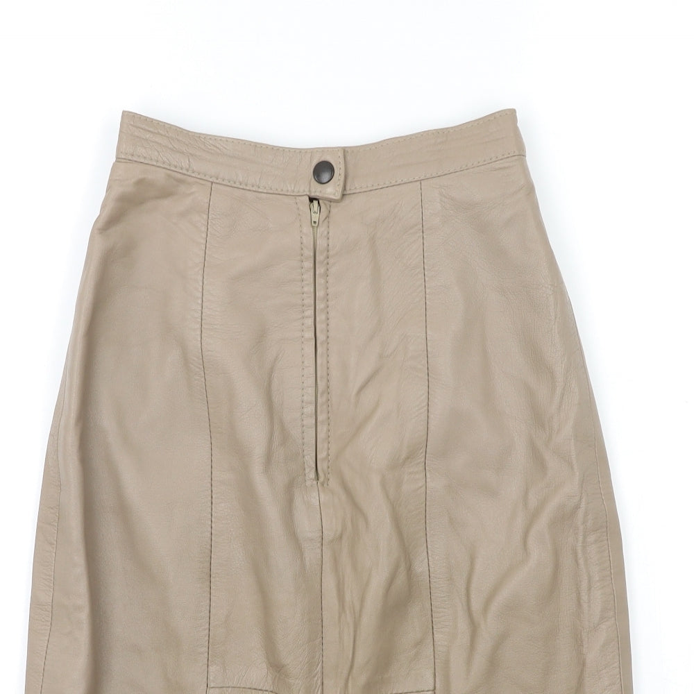 Preworn Womens Beige   A-Line Skirt Size 23 in