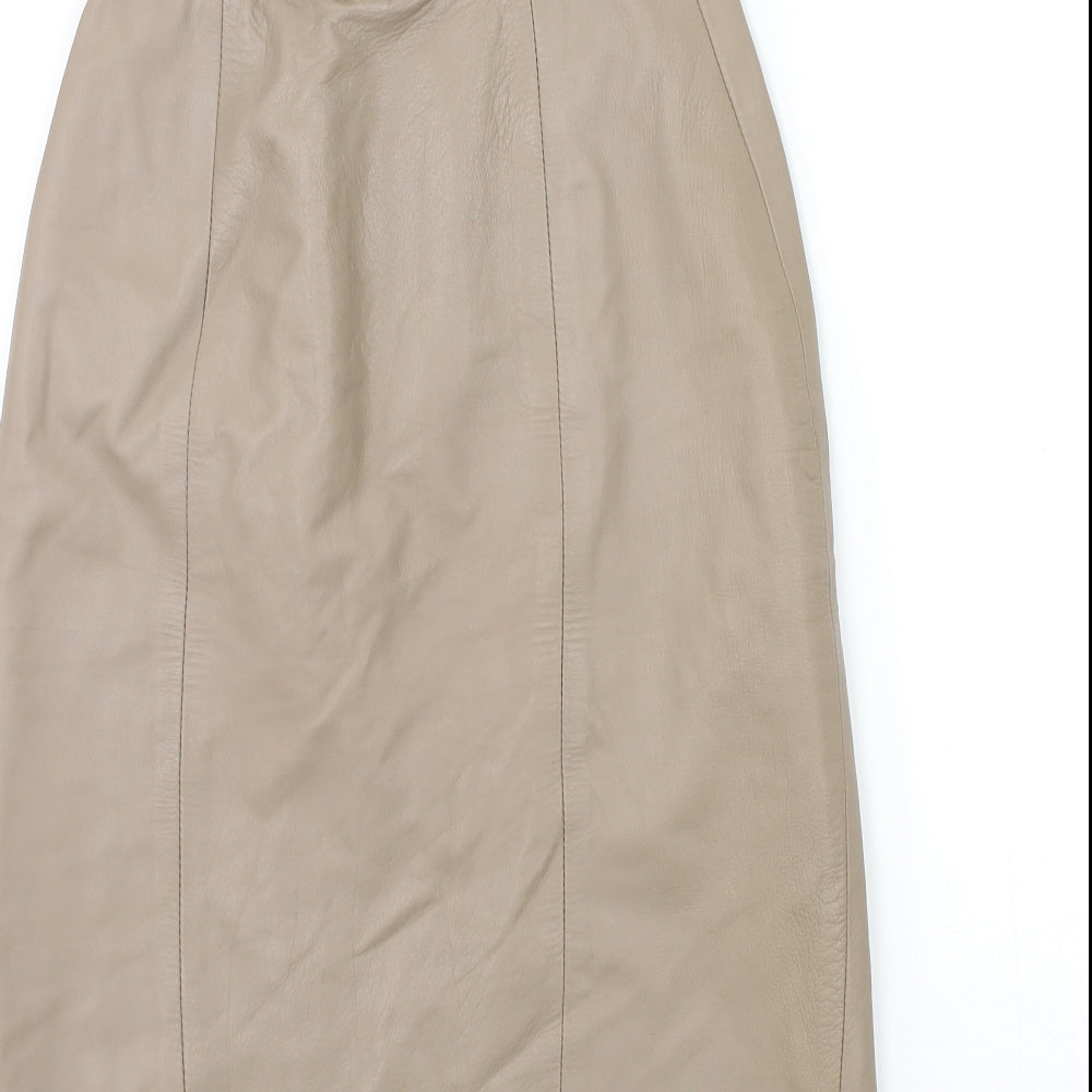 Preworn Womens Beige   A-Line Skirt Size 23 in