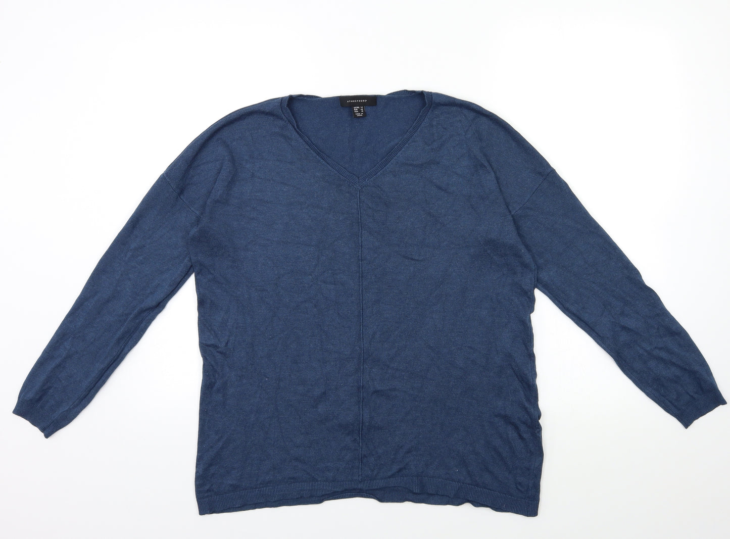 Atmosphere Womens Blue  Knit Pullover Jumper Size 14
