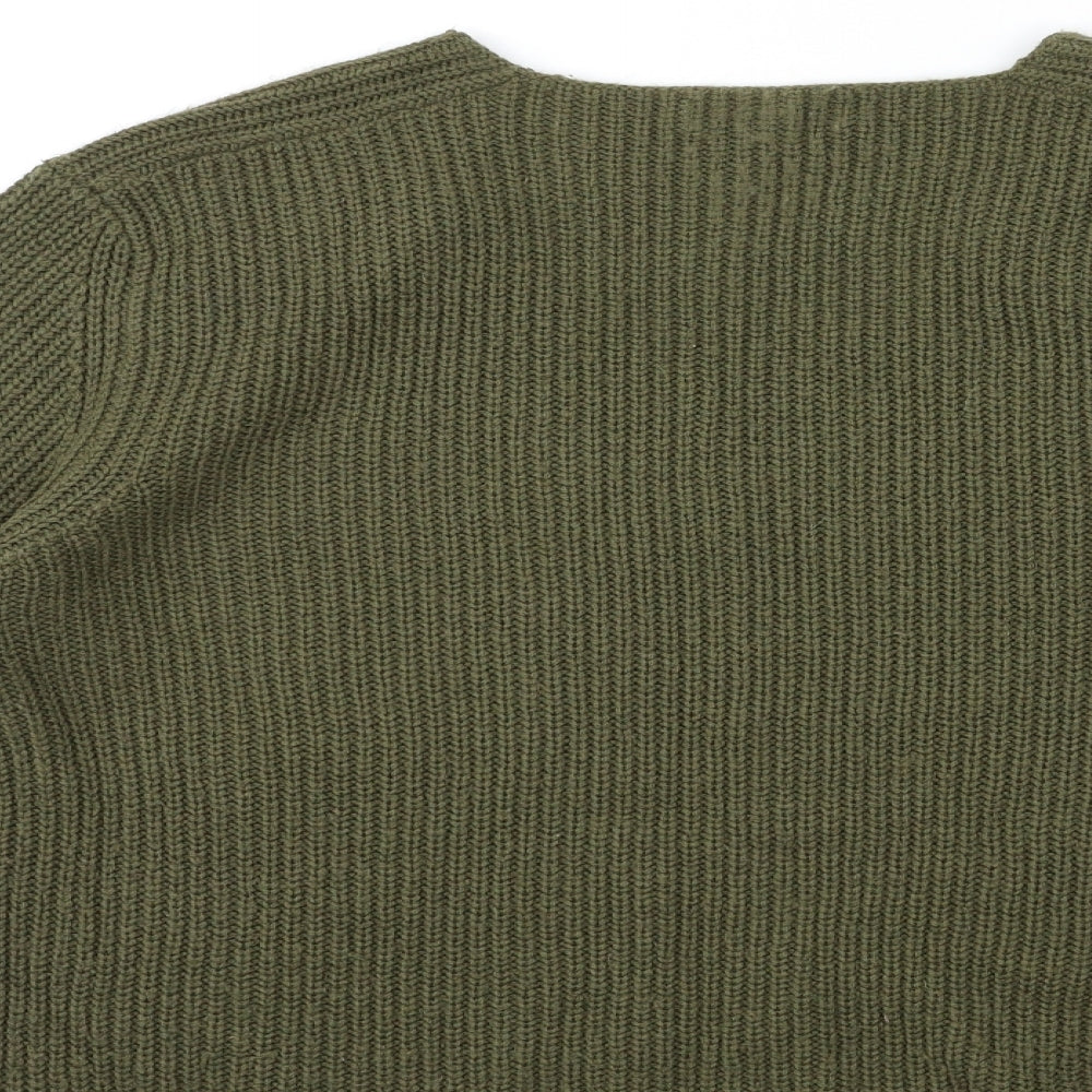 Peacocks Womens Green  Knit Pullover Jumper Size M