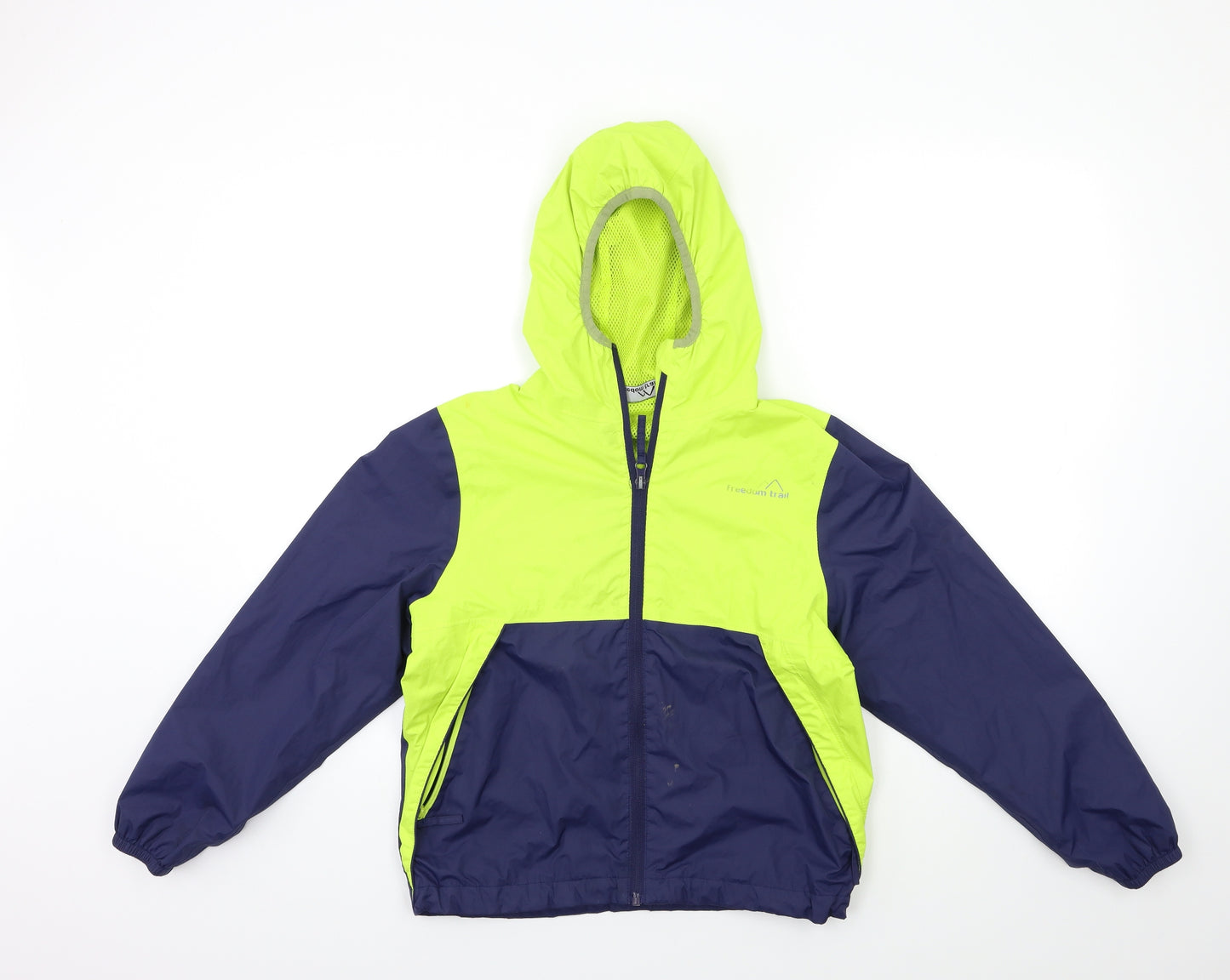 Freedom Trail Boys Blue   Windbreaker Jacket Size 11 Years