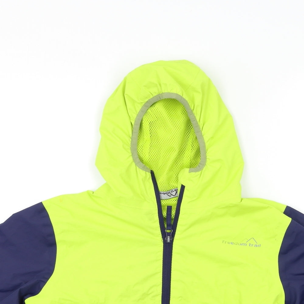 Freedom Trail Boys Blue   Windbreaker Jacket Size 11 Years