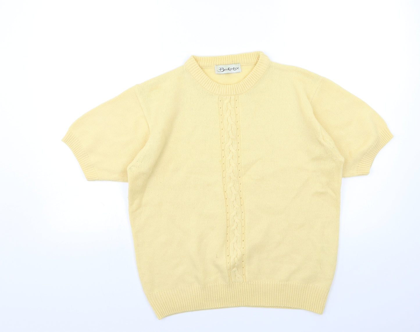 Berkertex Womens Beige  Knit Pullover Jumper Size 10
