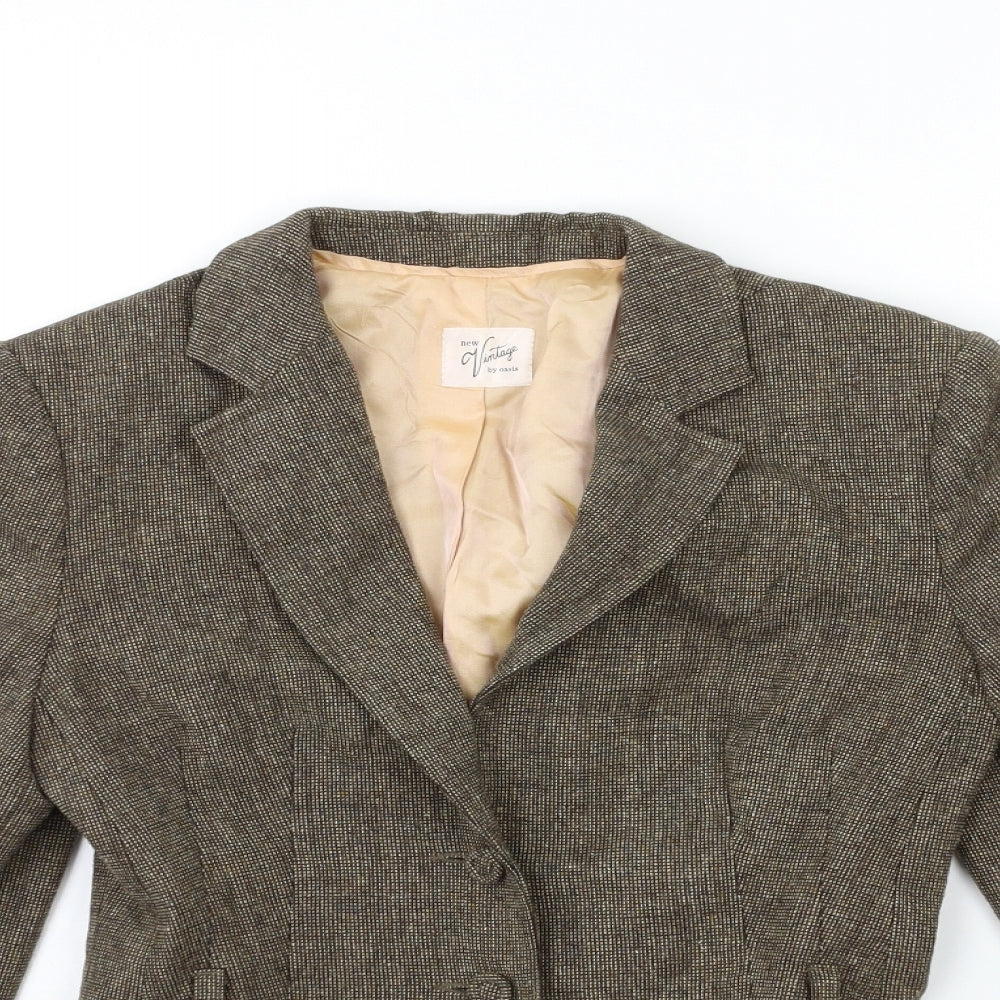 Oasis Womens Brown   Jacket Blazer Size 8