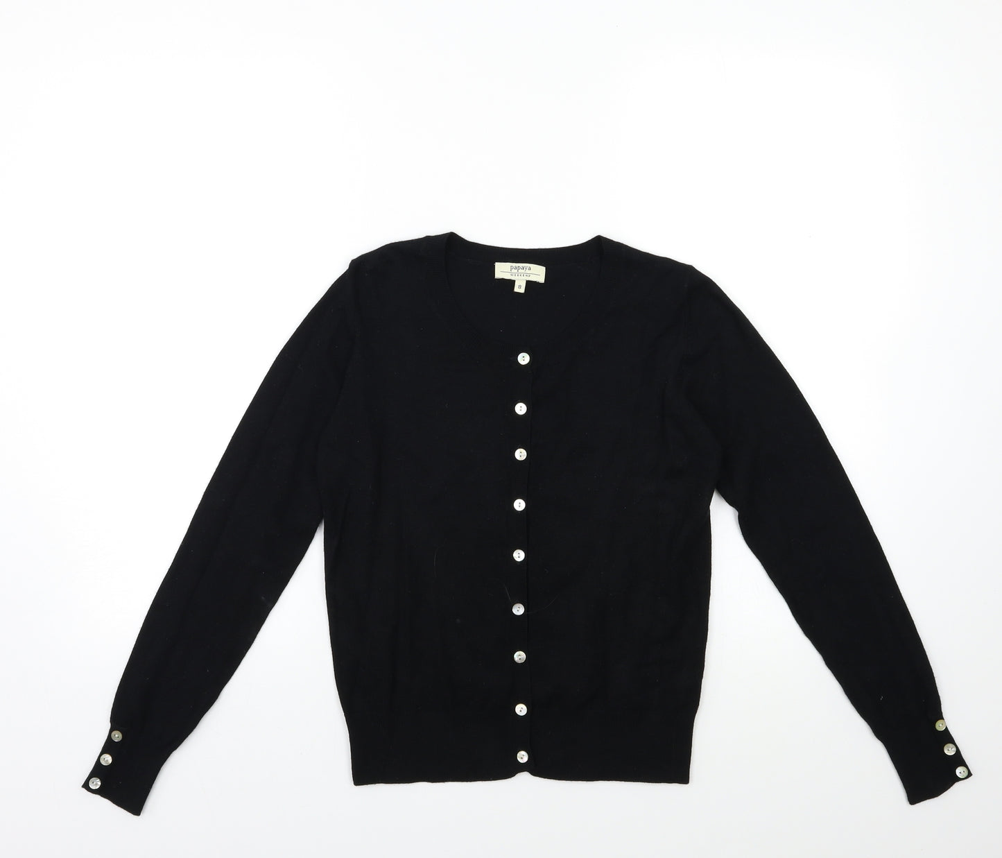 Papaya Womens Black   Cardigan Jumper Size 8