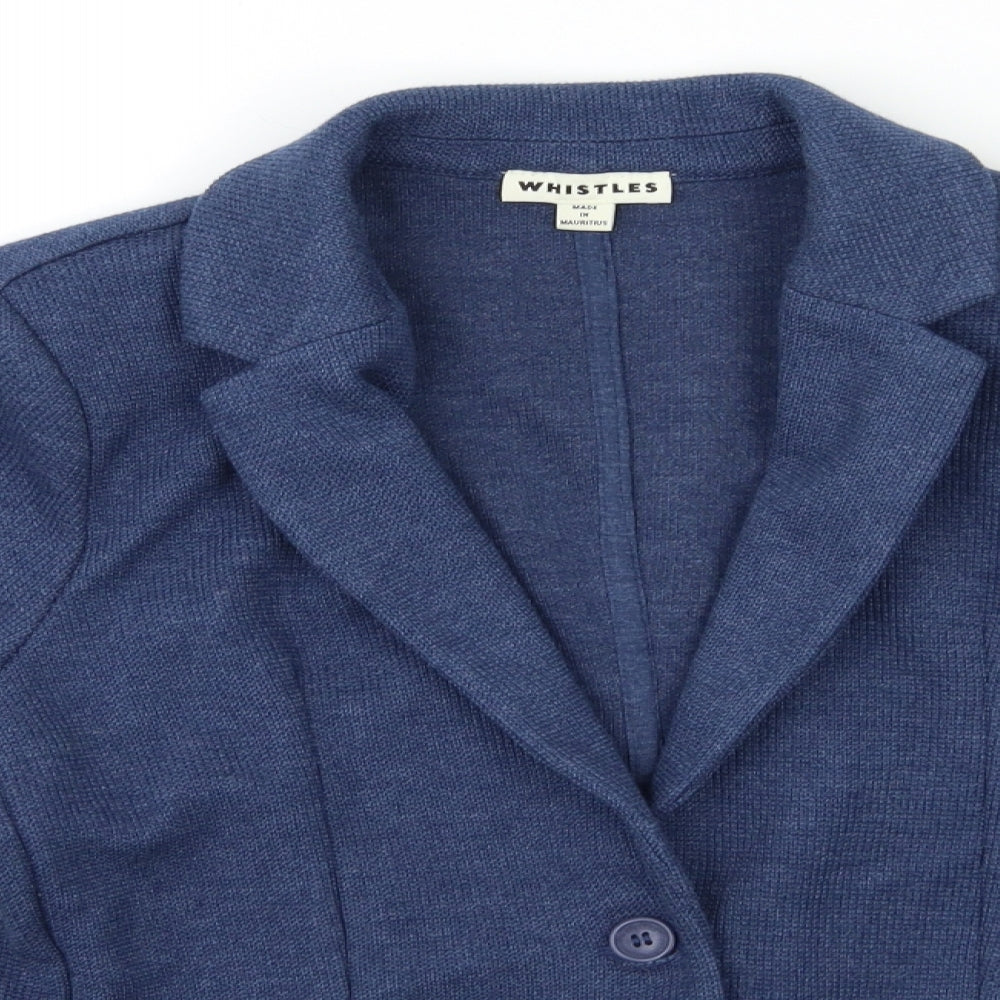 Whistles Womens Blue   Jacket Blazer Size 10