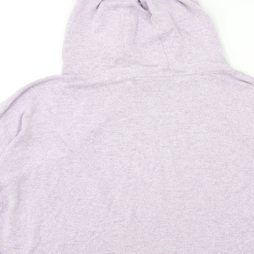 Marks and Spencer Girls Purple  Knit Pullover Hoodie Size 13 Years