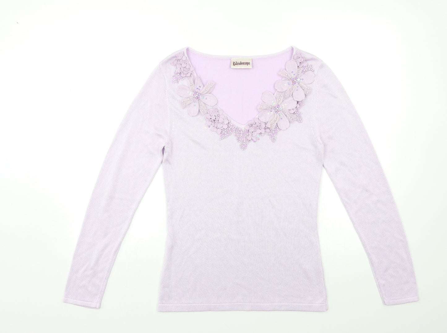 Kaleidoscope Womens Purple  Knit Pullover Jumper Size 10