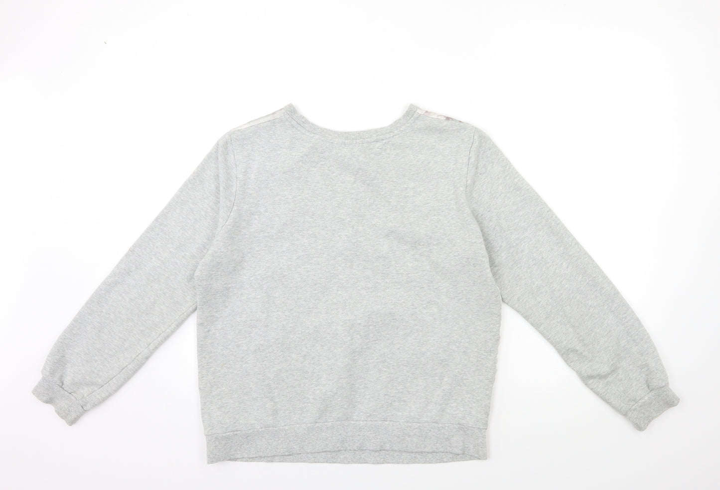 Lipsy Womens Grey Floral  Pullover Sweatshirt Size L