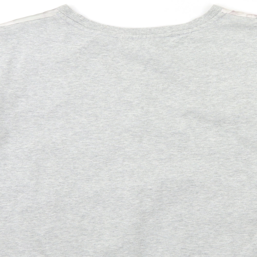 Lipsy Womens Grey Floral  Pullover Sweatshirt Size L
