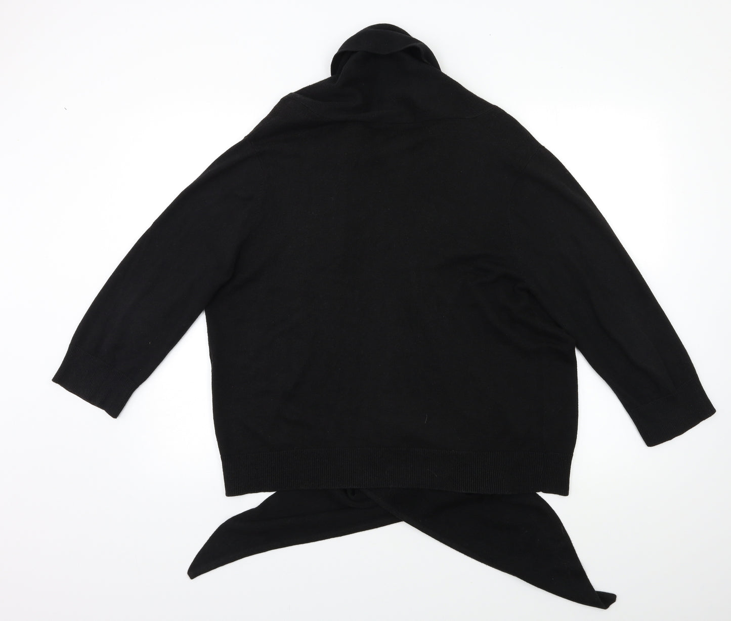 Wallis Womens Black  Knit Cardigan Jumper Size L