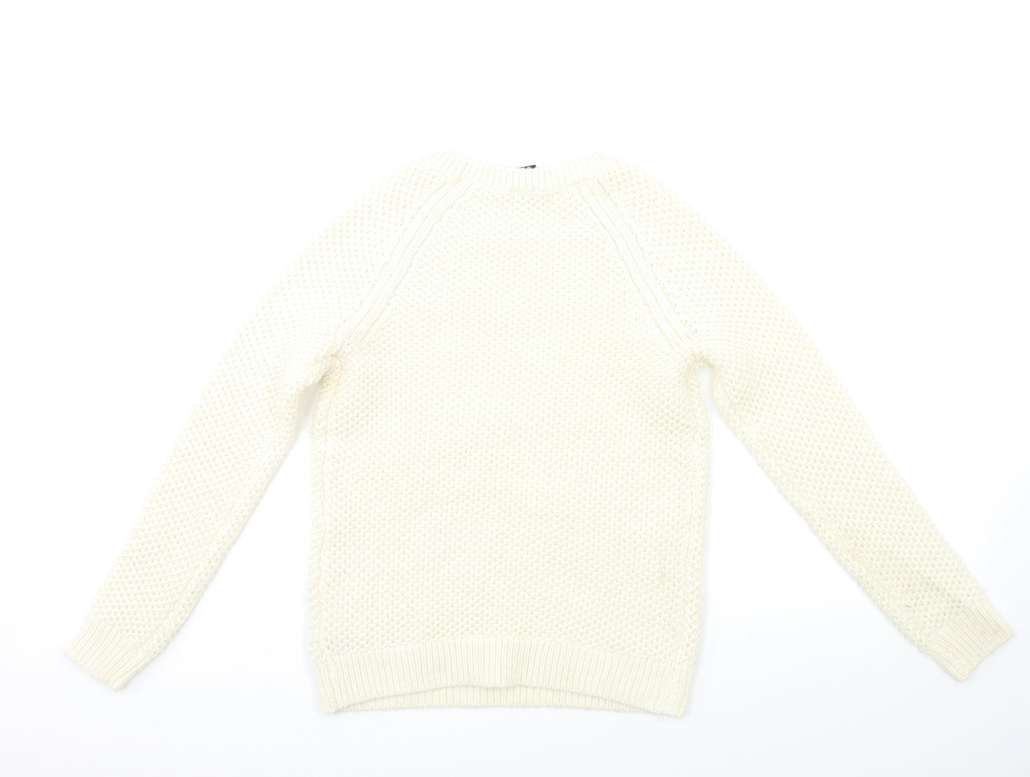 Gap Womens White  Knit Pullover Jumper Size XS