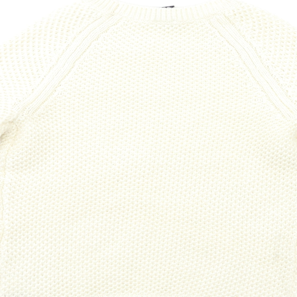 Gap Womens White  Knit Pullover Jumper Size XS