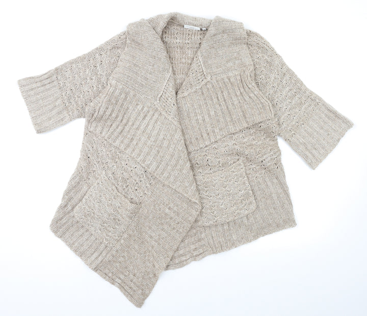 New Look Womens Brown  Knit Cardigan Jumper Size 10