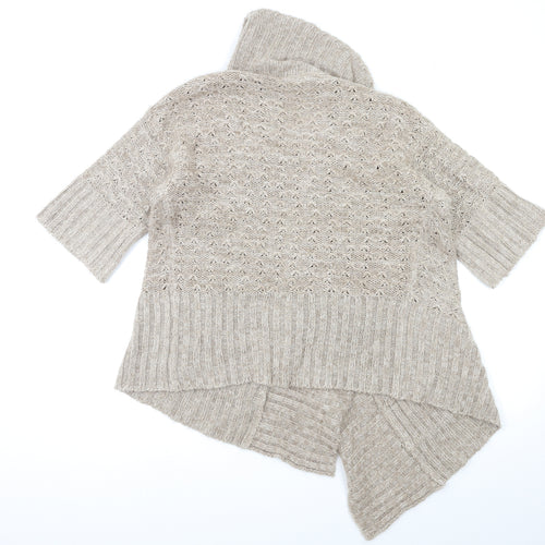 New Look Womens Brown  Knit Cardigan Jumper Size 10