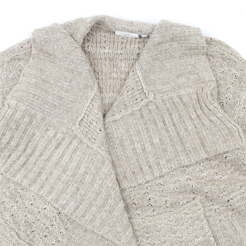 New Look Womens Brown  Knit Cardigan Jumper Size 10