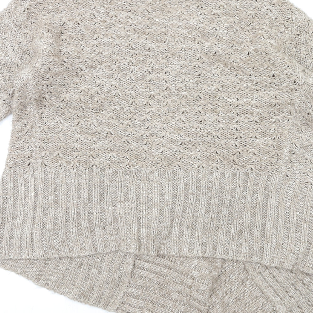 New Look Womens Brown  Knit Cardigan Jumper Size 10