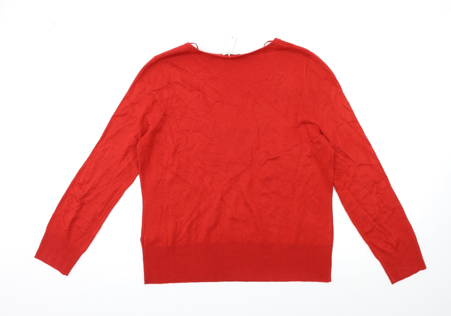 George Womens Red  Knit Pullover Jumper Size 20