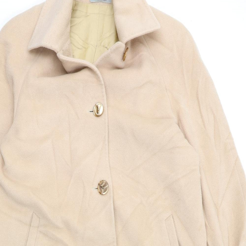 Preworn Womens Pink   Overcoat Coat Size 14