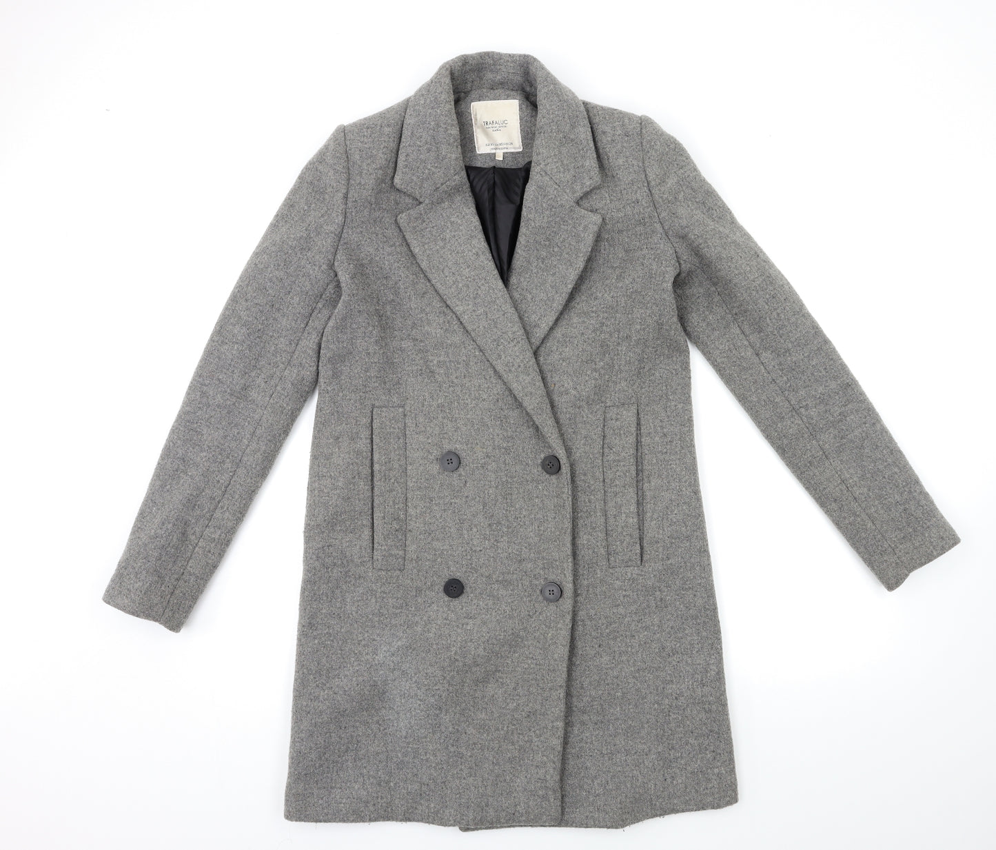 Zara Womens Grey   Trench Coat Coat Size XS