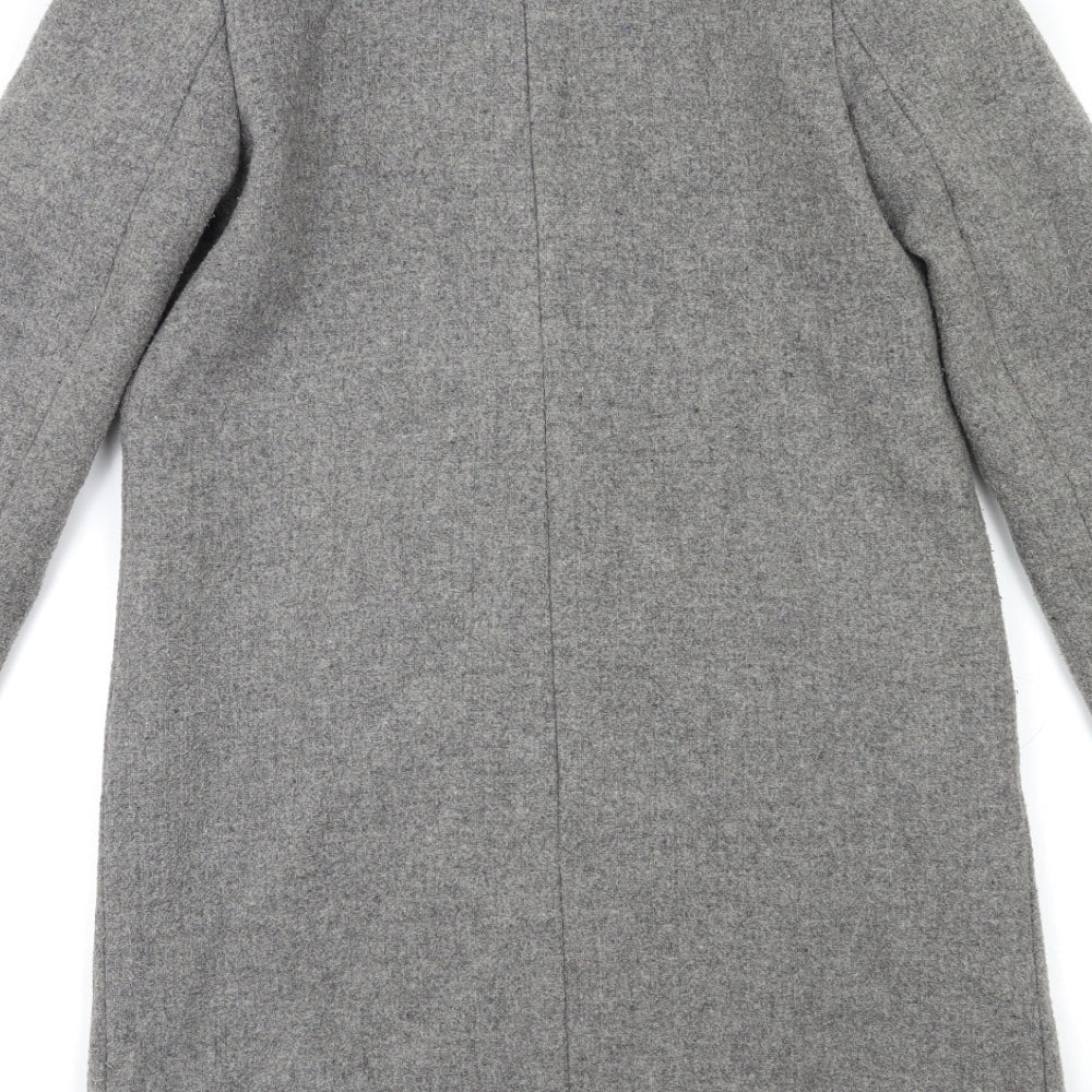 Zara Womens Grey   Trench Coat Coat Size XS