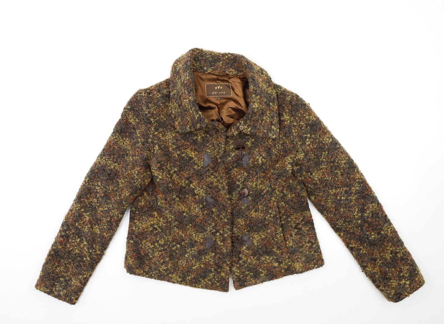 Per Una Womens Brown   Jacket Coat Size 12