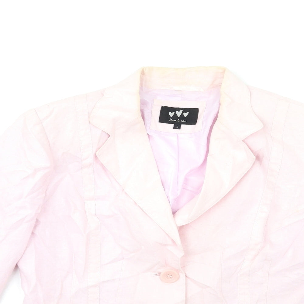 Per Una Womens Pink   Jacket Blazer Size 12